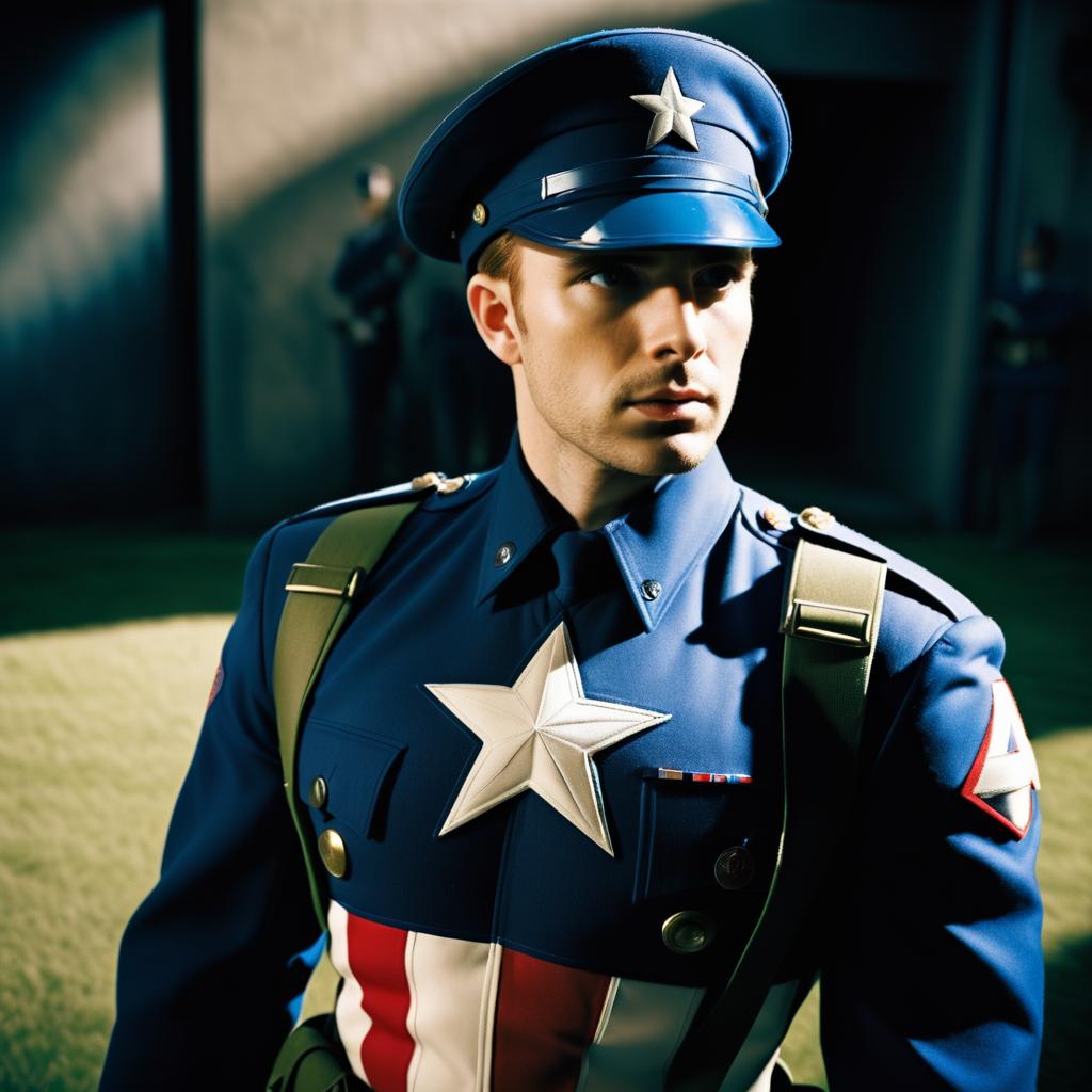 Dramatic Lomography of Chris Evans Cosplaying