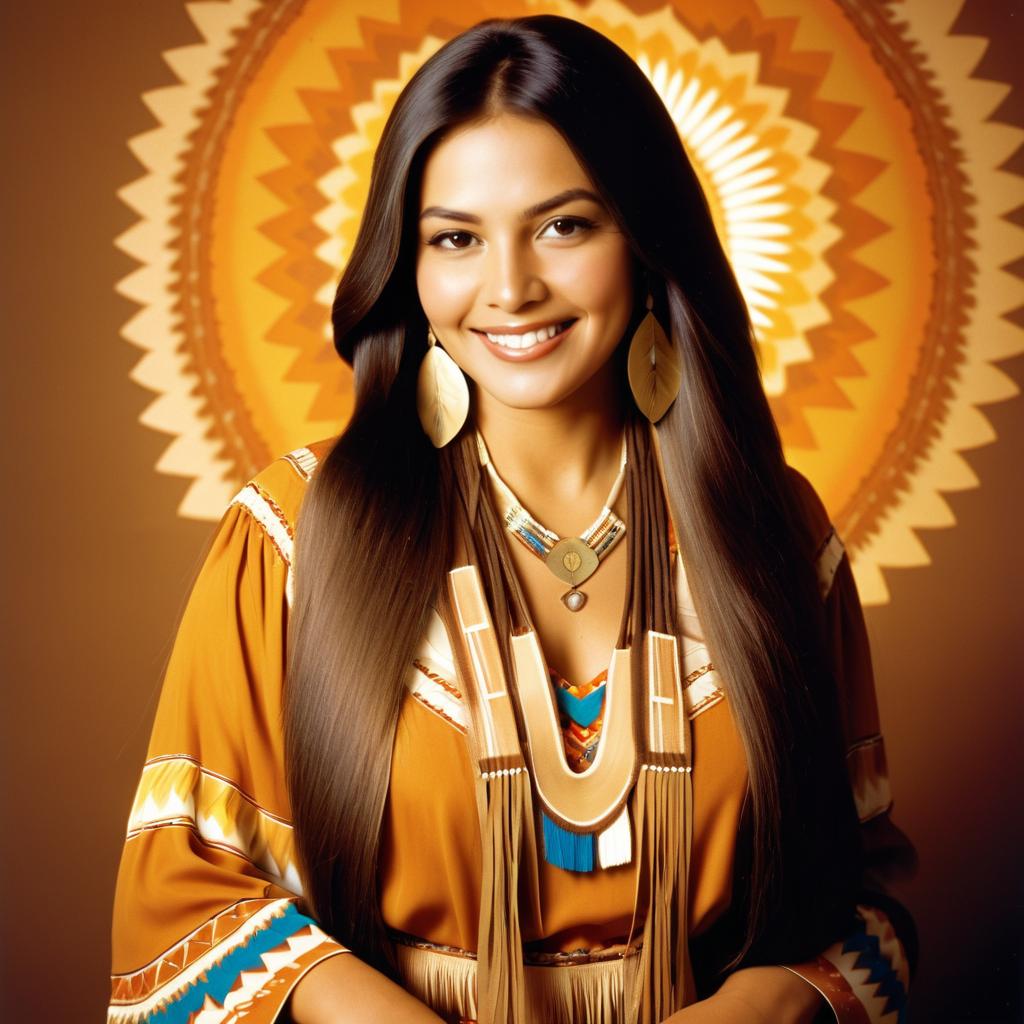 1970s Vintage Native American Elegance