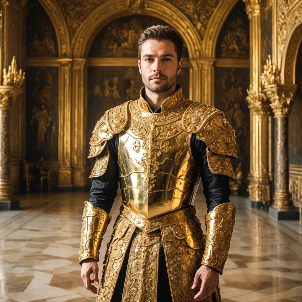 Regal Prince in Golden Armor