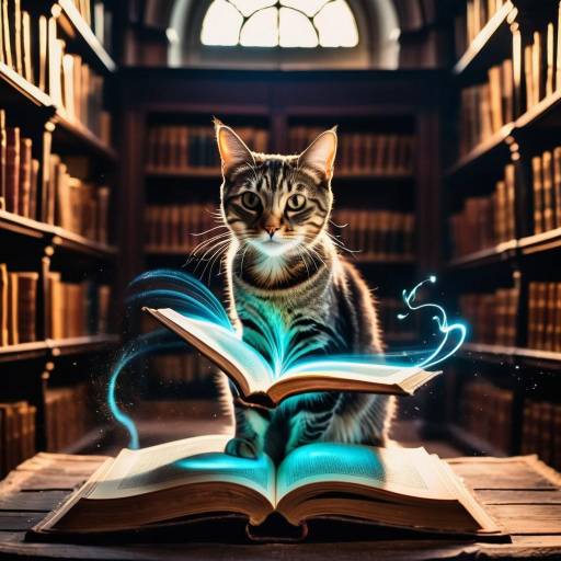 Magical Library and Enchanted Book Magical Library and Enchanted Book