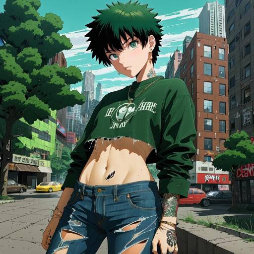 Stylish Girl in Urban Adventure