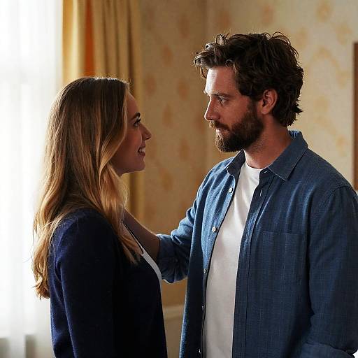 Intimate Moment in a Cozy Room