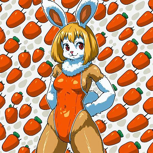 Illustration of Carrot (one piece), one piece in the style of Fuuen (akagaminanoka)