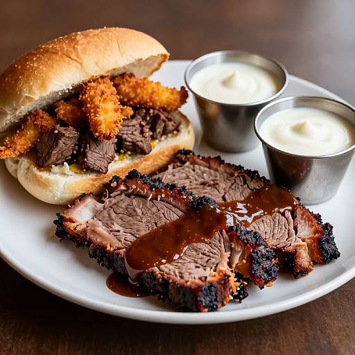 Savory Texas Beef Barbecue Platter