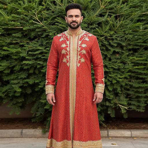 Man in Indian Wedding Outfit