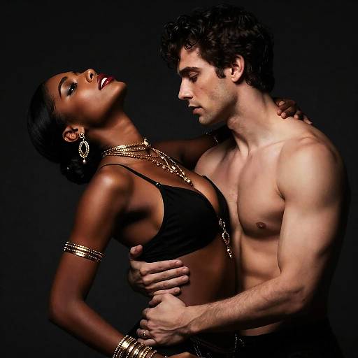 Intimate Portrait of Passionate Connection