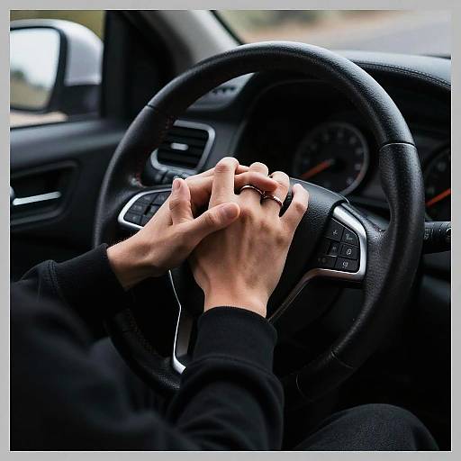 Moorish Hands on Steering Wheel