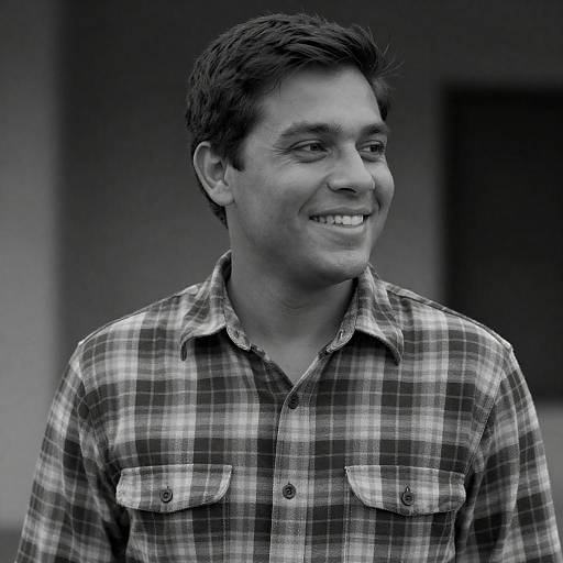 Grainy High-Contrast Portrait of Man