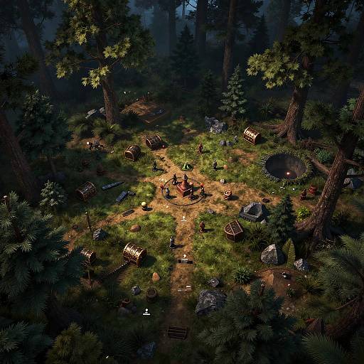 Twilight Forest DnD Battle Map