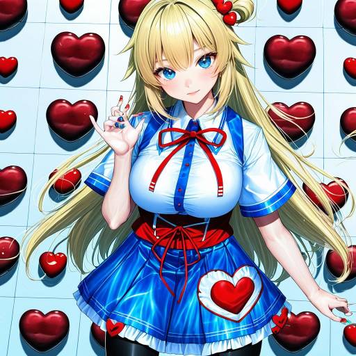 Illustration of Akai haato (1st costume), hololive in the style of Inanaki shiki