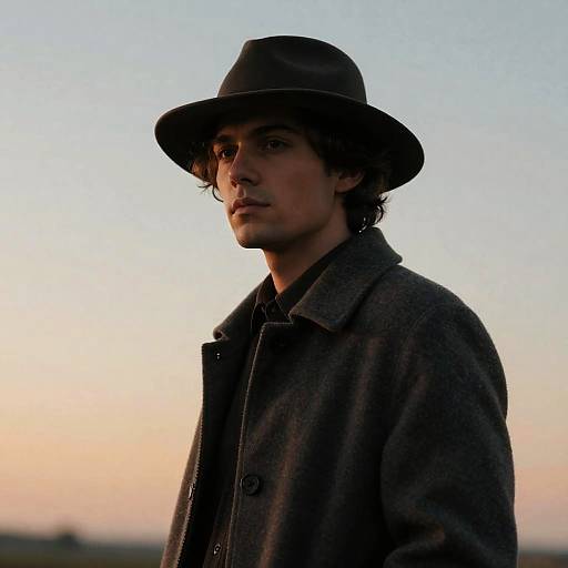 Stylish Man in Wool Coat Portrait