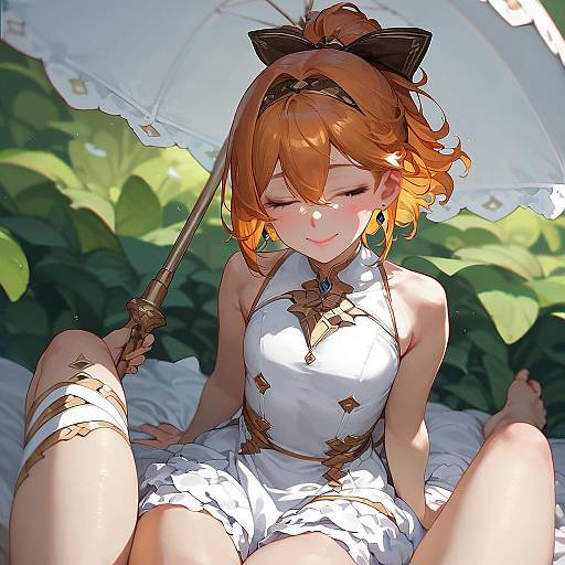 Aesthetic Anime Girl Close-Up Portrait