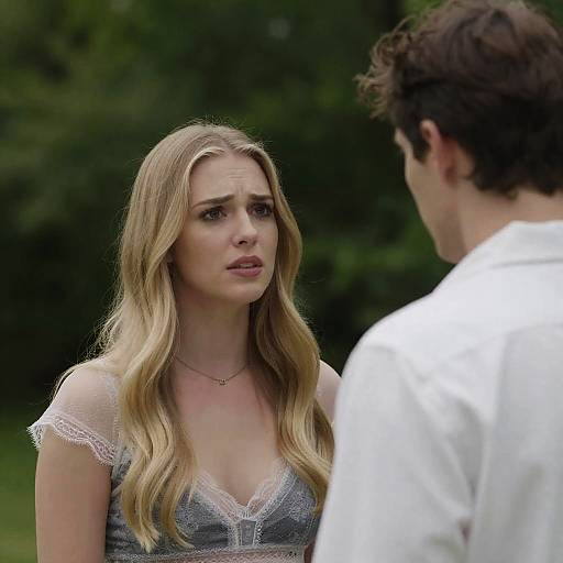 Outdoor Photograph of Concerned Couple