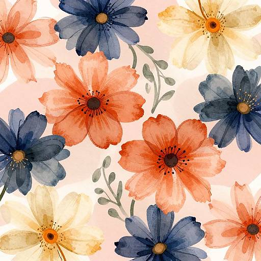 Abstract Floral Background Design