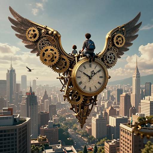 Floating City with Reversed Gravity