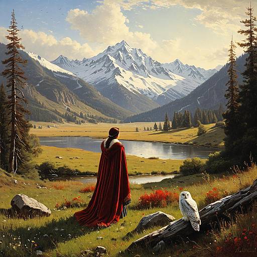Romantic Realism: Mountain Meadow Scene
