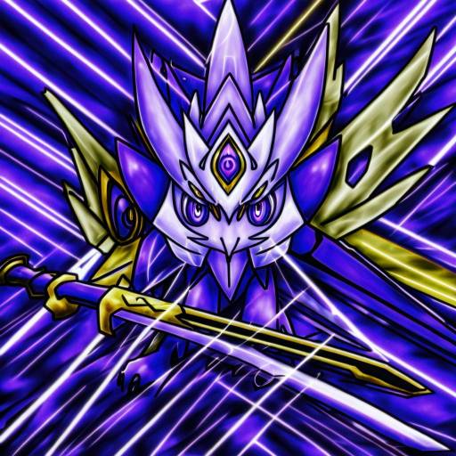 Illustration of Aegislash, pokemon in the style of Cougar (cougar1404)