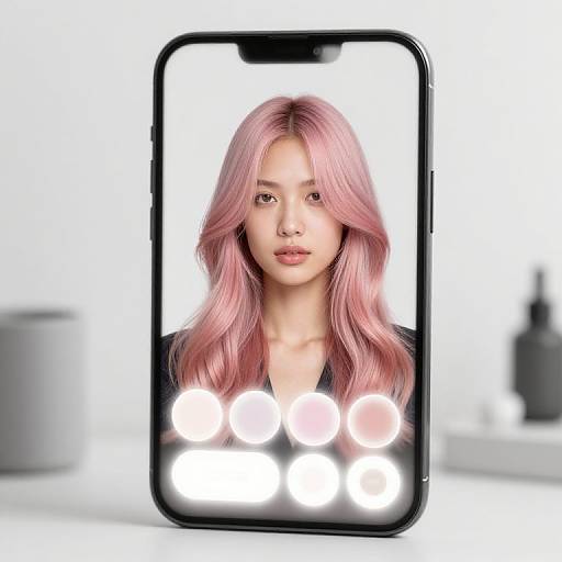 Interactive Virtual Hair Color Mirror