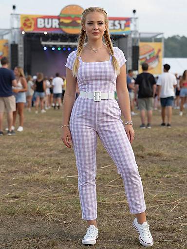 Chic Woman at Burger Festival