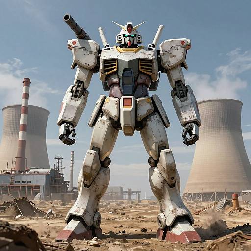 Apocalyptic Mech at Nuclear Ruins