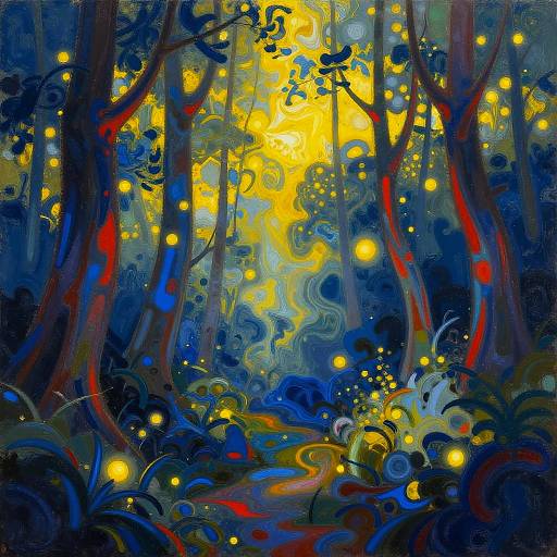 Mystical Forest in Kadinski Style