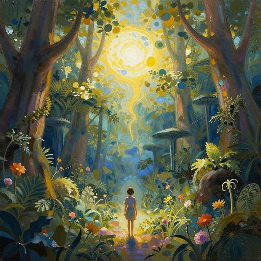Enchanted Garden Fantasy Artwork