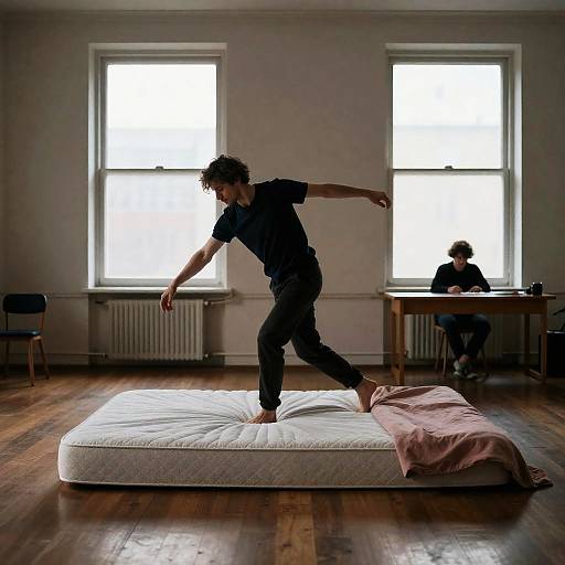 Dramatic Dance in Sparse Room