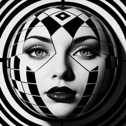 Monochrome Portrait of an Enigmatic Mage Monochrome Portrait of an Enigmatic Mage