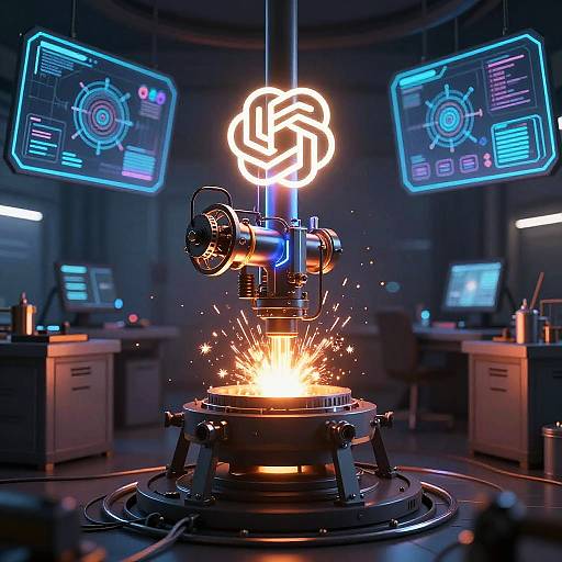 Digital Forge Crafting AI Models