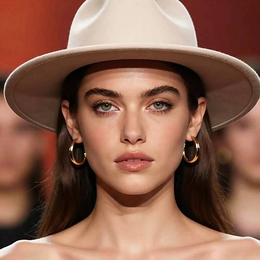 Elegant Portrait of a Woman in Hat