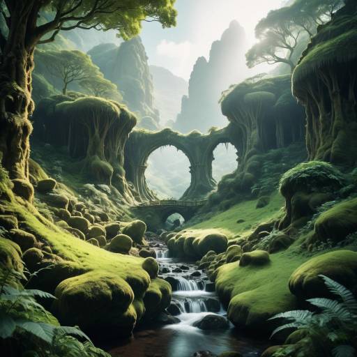 Ethereal Fairy Glen in Dreamy Forest