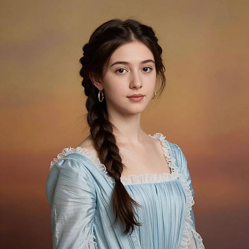 Elegant Portrait of Young Woman