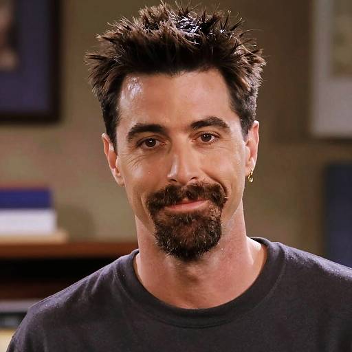 Chandler Bing-Inspired Scruffy Beard Portrait