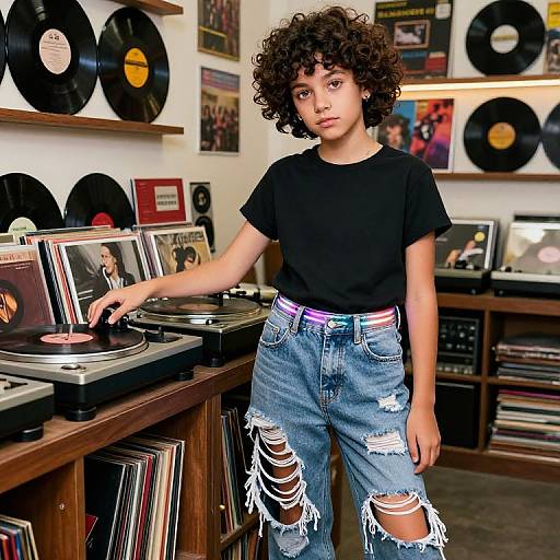 Edgy Teen Fashion Meets Retro Music