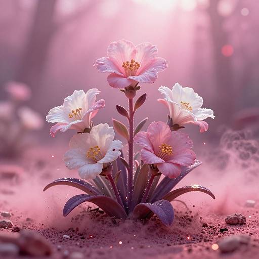 Alien Flora Blooming on Venus Soil