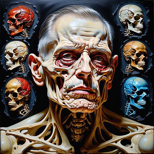 Masterpiece of Deformed Anatomical Portrait