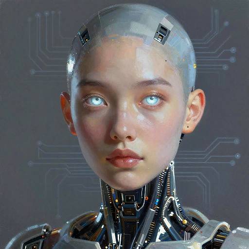 Hyper-Realistic Android Portrait