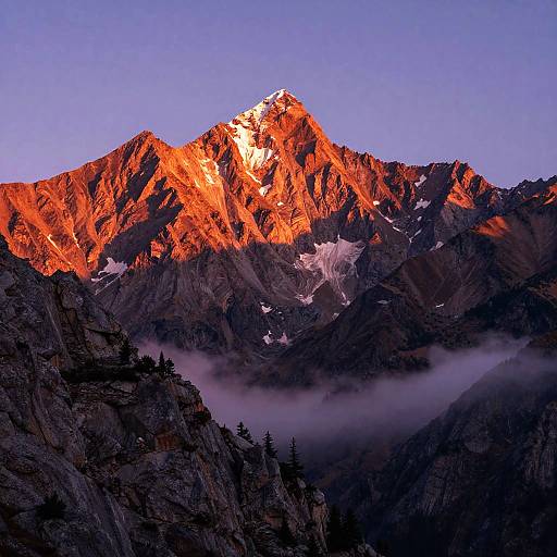 Majestic Mountain Sunrise Landscape