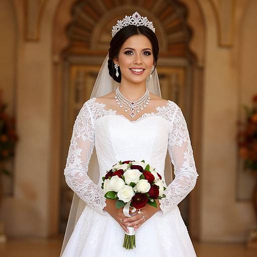Elegant Bride in Ornate Setting
