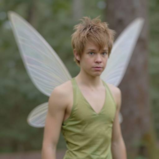 Realistic Peter Pan with Fairy Wings