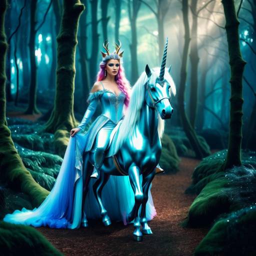 Enchanting Unicorn in Fantasy Fashion Style