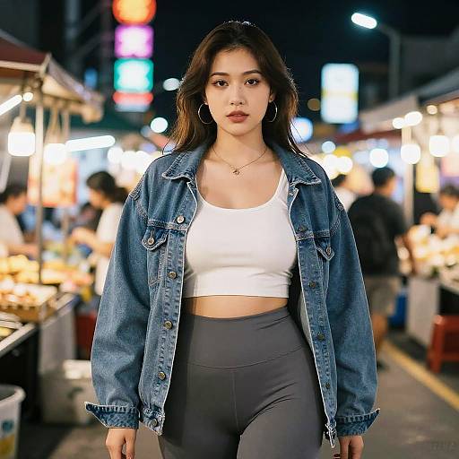 Curvy Woman at Udon Thani Market