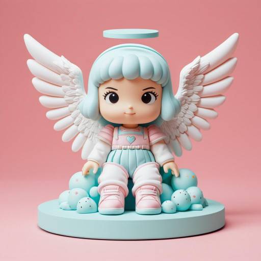 Futuristic Expressionism Angel 3D Model
