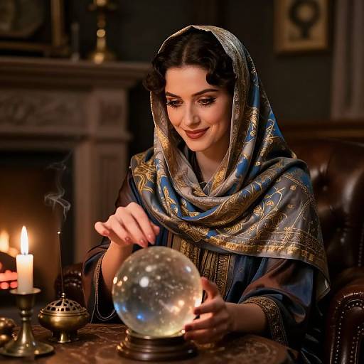 1930s Fortune Teller in Vintage Room