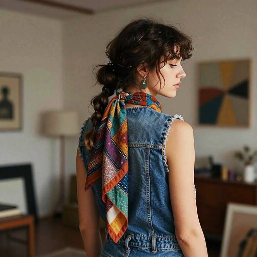 Boho Half-Updo on Eclectic Artist