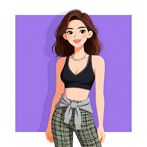 Sporty Chic Woman Smiling