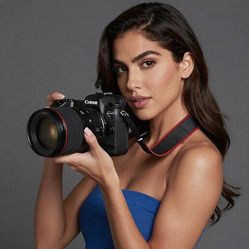 Elegant Latin Woman Portrait Realistic