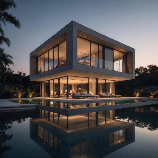 Evening Luxury Villa with Infinity Pool