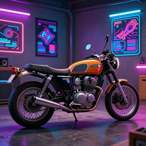 Retro-Futuristic C650 Motorbike Garage