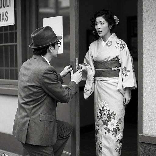 Surprised Encounter in Urban Setting